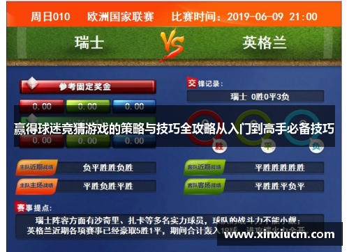 赢得球迷竞猜游戏的策略与技巧全攻略从入门到高手必备技巧